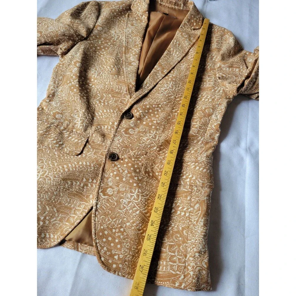 INC International Concepts Suit Set Women’s Paisley Linen Blend Size XS